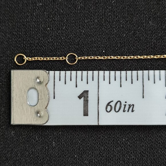 18k gold chain with inseparable hardware pendant - Picture 8 of 16